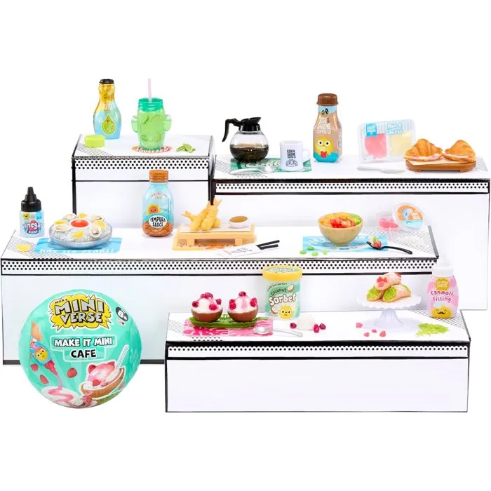 MGA Miniverso de Mini Comidas: Cafetería - Serie 6A, Juguete para mayores de 8 años, LIT35051549444