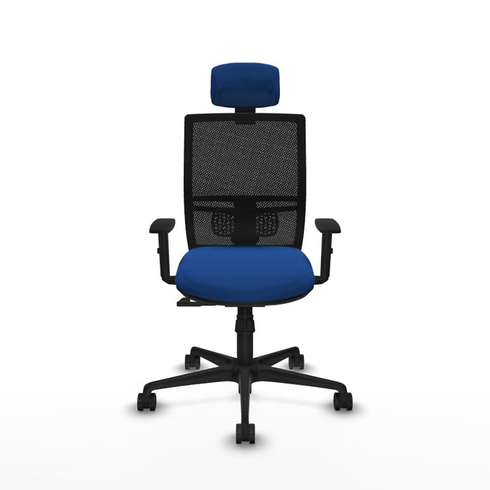 PIQUERAS Y CRESPO Silla de oficina Yunquera con mecanismo Sincro, Azul y Negro PIQUERAS Y CRESPO Silla de oficina Yunquera con mecanismo Sincro, Azul y Negro