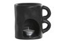 DKD Home Decor Quemador Cerámica Gris Negro Blanco 11x11x6 cm (12 Unidades) Urban
