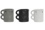 DKD Home Decor Quemador Cerámica Gris Negro Blanco 11x11x6 cm (12 Unidades) Urban