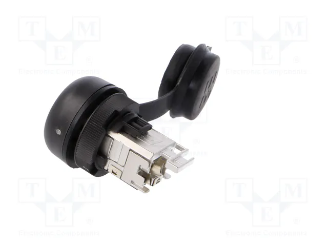 WEIDMÜLLER Tomacorriente RJ45 FrontCom Ø22mm IP65 Negro