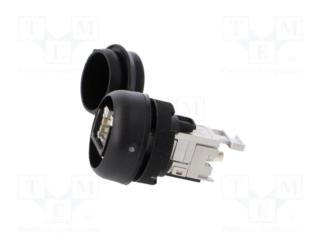 WEIDMÜLLER Tomacorriente RJ45 FrontCom Ø22mm IP65 Negro
