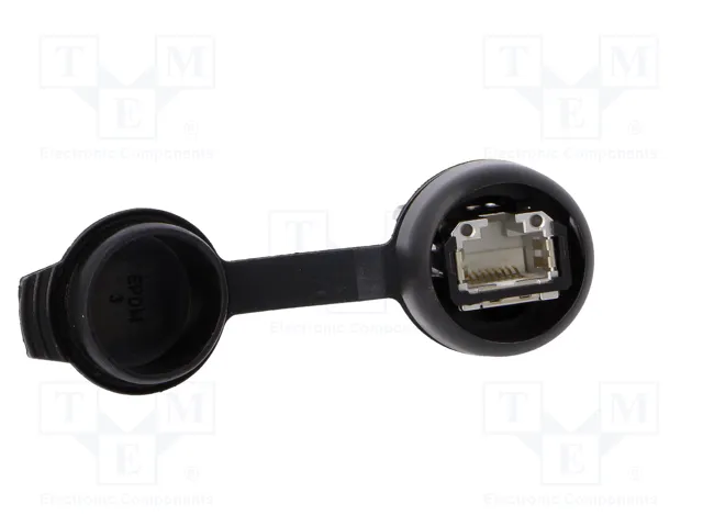 WEIDMÜLLER Tomacorriente RJ45 FrontCom Ø22mm IP65 Negro