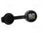 WEIDMÜLLER Tomacorriente RJ45 FrontCom Ø22mm IP65 Negro