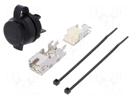 WEIDMÜLLER Tomacorriente RJ45 FrontCom Ø22mm IP65 Negro