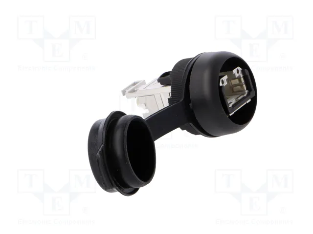WEIDMÜLLER Tomacorriente RJ45 FrontCom Ø22mm IP65 Negro