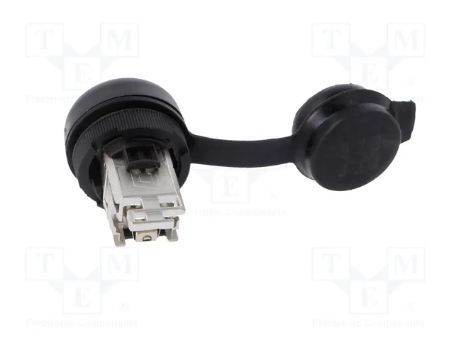 WEIDMÜLLER Tomacorriente RJ45 FrontCom Ø22mm IP65 Negro