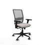 PIQUERAS Y CRESPO Silla de oficina Haches con mecanismo Sincro/Traslack, Blanco y Gris