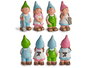 Ibergarden Figura Decorativa Duende Cerámica 25 cm Surtidos Colores Vivos (Set de 16)