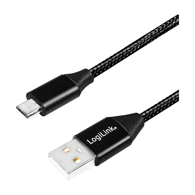 LogiLink Cable USB 2.0 a Micro-USB 0,3m negro LogiLink Cable USB 2.0 a Micro-USB 0,3m negro