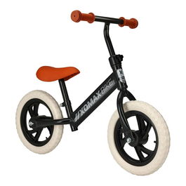 Xqmax Bicicleta de Equilibrio para Niños Negra Máx 40 kg Ruedas 12 Pulgadas