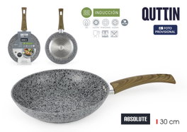 Inde Sartén de Aluminio Forjado 30 cm con Revestimiento Absolut Quttin (Pack de 6)