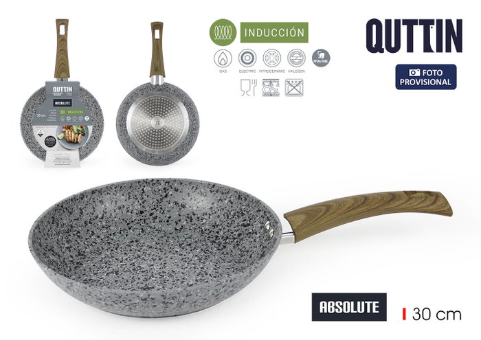 Inde Sartén de Aluminio Forjado 30 cm con Revestimiento Absolut Quttin (Pack de 6) Inde Sartén de Aluminio Forjado 30 cm con Revestimiento Absolut Quttin (Pack de 6)
