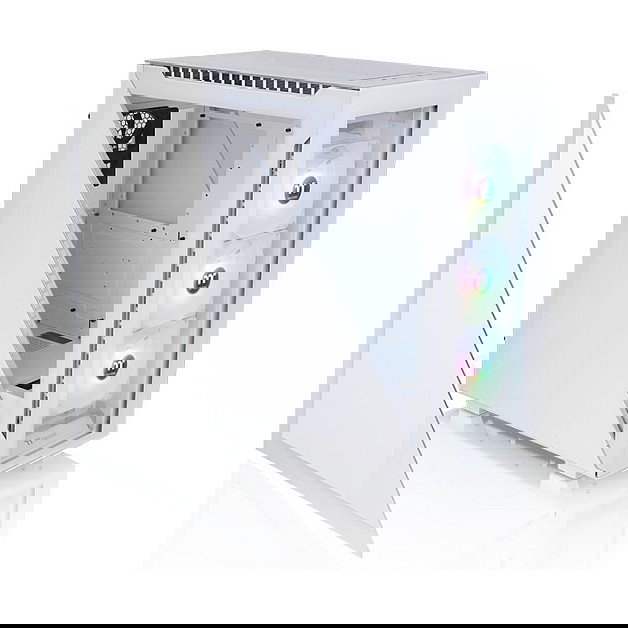 Thermaltake Divider 500 TG ARGB Snow Midi Tower PC Blanco con Ventana de Vidrio Templado