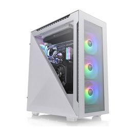 Thermaltake Divider 500 TG ARGB Snow Midi Tower PC Blanco con Ventana de Vidrio Templado