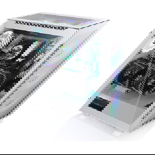 Thermaltake Divider 500 TG ARGB Snow Midi Tower PC Blanco con Ventana de Vidrio Templado