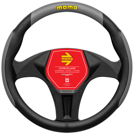 Momo Funda de Volante Ergonómica Negra y Gris