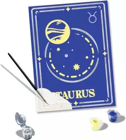 Ravensburger Kit de Pintar con Números CreArt Serie Trend D Zodiac: Taurus Ravensburger Kit de Pintar con Números CreArt Serie Trend D Zodiac: Taurus