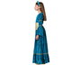 Fantasy Dress Disfraz de Reina Medieval para Niña Azul 3-4 Años - Vestido y Diadema Carnaval