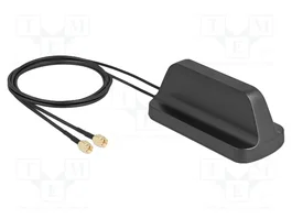 DeLOCK 81485 Antena Omnidireccional 5G LTE GNSS WiFi 6 con Conector 2x SMA