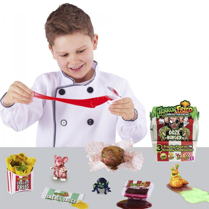 Bandai Figura Terror Fried Horror Burger Juguete Desmontable con Sorpresas Asquerosas para Niños +5 Años
