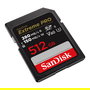 Sandisk SDSDXEP-512G-GN4IN Tarjeta de Memoria SDXC 512GB UHS-II V60 Clase 10 Velocidad Lectura 280MB/s Escritura 150MB/s