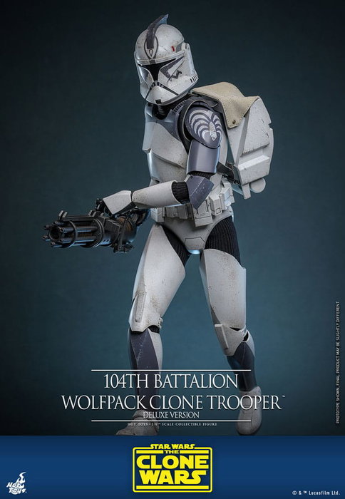 Star Wars The Clone Wars Figura 1/6 104th Battalion Wolfpack Clone Trooper Deluxe Version 30 cm