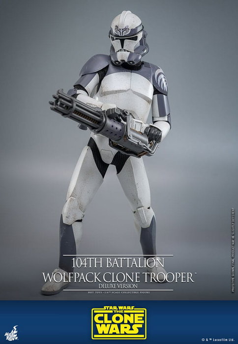 Star Wars The Clone Wars Figura 1/6 104th Battalion Wolfpack Clone Trooper Deluxe Version 30 cm