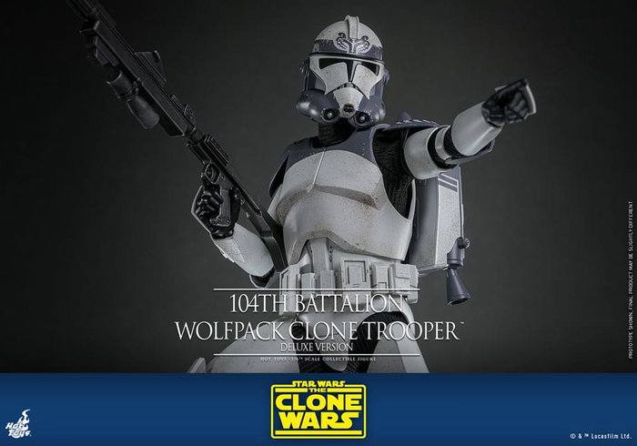 Star Wars The Clone Wars Figura 1/6 104th Battalion Wolfpack Clone Trooper Deluxe Version 30 cm