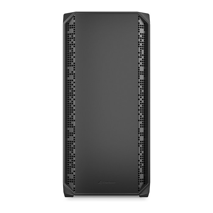 Sharkoon AK2 Torre Midi PC ATX Negro Metal, Compatible con micro ATX/Mini-ITX, 7 Ranuras, 17 cm Altura CPU, 41 cm VGA, Gestión de Cables, USB Tipo-C