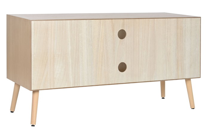 DKD Home Decor Mueble TV Scandi Natural Madera Paulownia y MDF 120x40x60 cm DKD Home Decor Mueble TV Scandi Natural Madera Paulownia y MDF 120x40x60 cm
