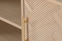 DKD Home Decor Mueble TV Scandi Natural Madera Paulownia y MDF 120x40x60 cm
