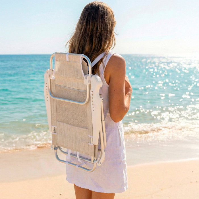 AKTIVE Silla de Playa Plegable 650x120x740 mm