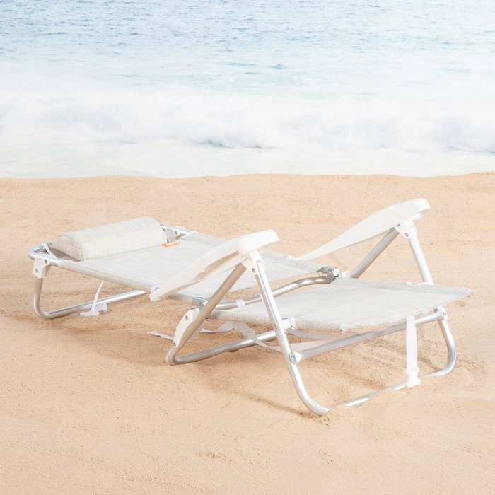 AKTIVE Silla de Playa Plegable 650x120x740 mm