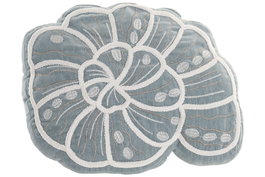 DKD Home Decor Cojin Mediterraneo Azul Blanco 33 x 40 x 10 cm (2 Unidades) Chenilla