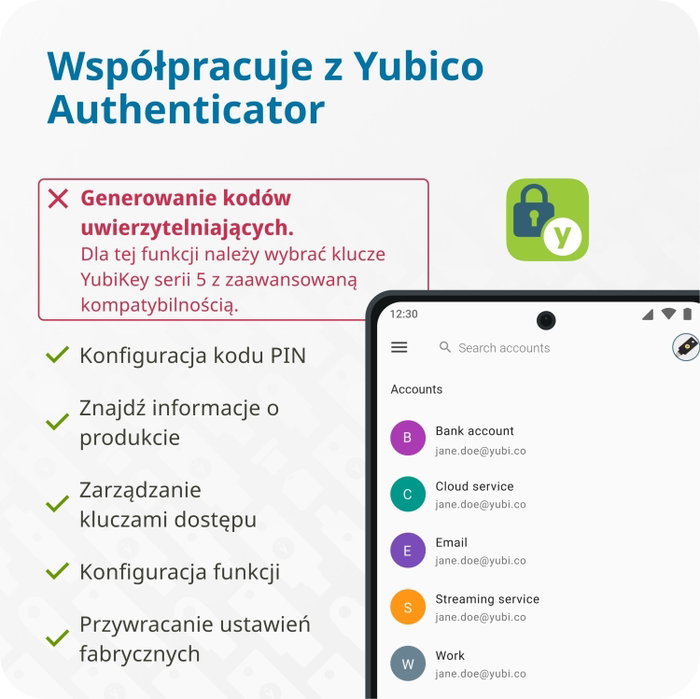 Yubico Security Key NFC USB-A Negro