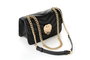 Vince Camuto Bella - Bolso Bandolera Negro de Piel de Polivinilo para Mujer, Elegante y Versátil