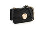 Vince Camuto Bella - Bolso Bandolera Negro de Piel de Polivinilo para Mujer, Elegante y Versátil
