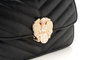 Vince Camuto Bella - Bolso Bandolera Negro de Piel de Polivinilo para Mujer, Elegante y Versátil