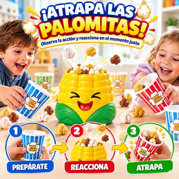 Jugatoys - enfamilia Juego Palomitas Revoltosas ¡Pop! ¡Pop!