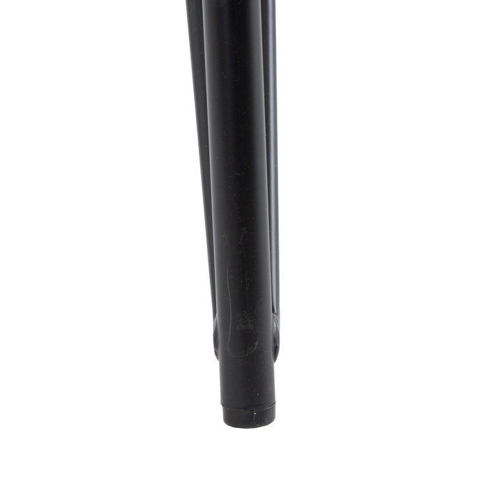 Mesa Comedor Negro Metal-Cristal Salón 140 X 80 X 75 cm