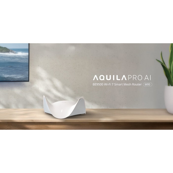D-Link M95/E AQUILA PRO AI BE9500 Wi-Fi 7 Smart Mesh Router D-Link M95/E AQUILA PRO AI BE9500 Wi-Fi 7 Smart Mesh Router
