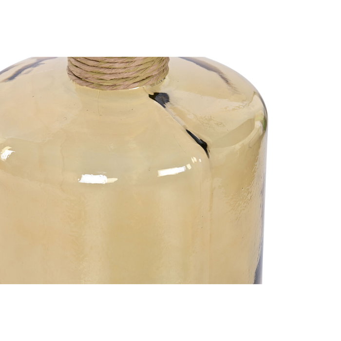 DKD Home Decor Jarrón de Cristal Reciclado y Enea 25x25x75 32 L DKD Home Decor Jarrón de Cristal Reciclado y Enea 25x25x75 32 L