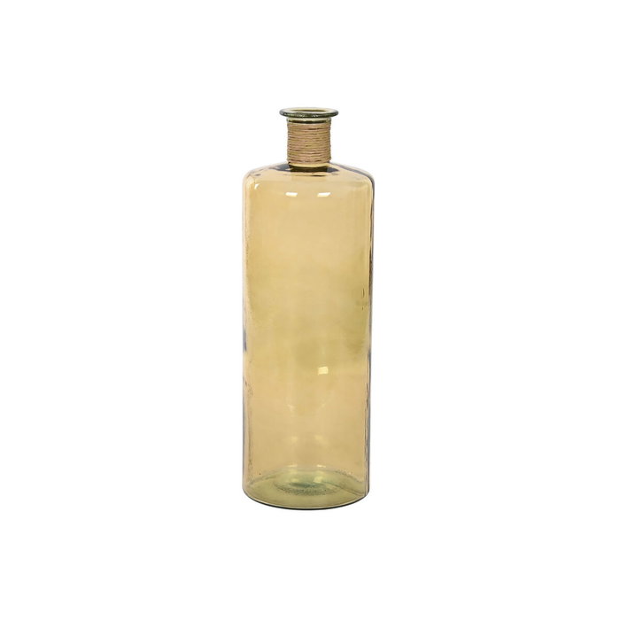 DKD Home Decor Jarrón de Cristal Reciclado y Enea 25x25x75 32 L DKD Home Decor Jarrón de Cristal Reciclado y Enea 25x25x75 32 L
