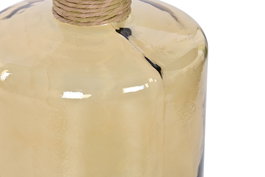 DKD Home Decor Db411 Jarrón Alpino Amarillo Natural 25 x 25 x 75 cm