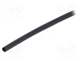HELLERMANNTYTON Tubo termoretráctil 3:1 3mm 1m Negro