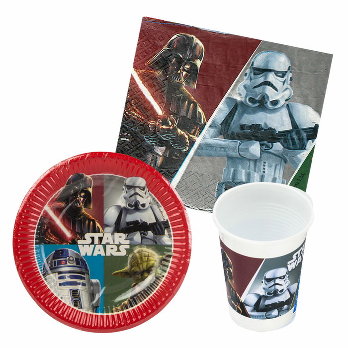 Set Artículos de Fiesta Star Wars (6 Unidades) Set Artículos de Fiesta Star Wars (6 Unidades)