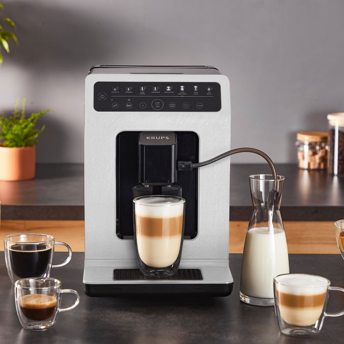 Krups EA 897 A10 Evidence Máquina Espresso Automática con Molinillo Integrado y Depósito de 2.3 L