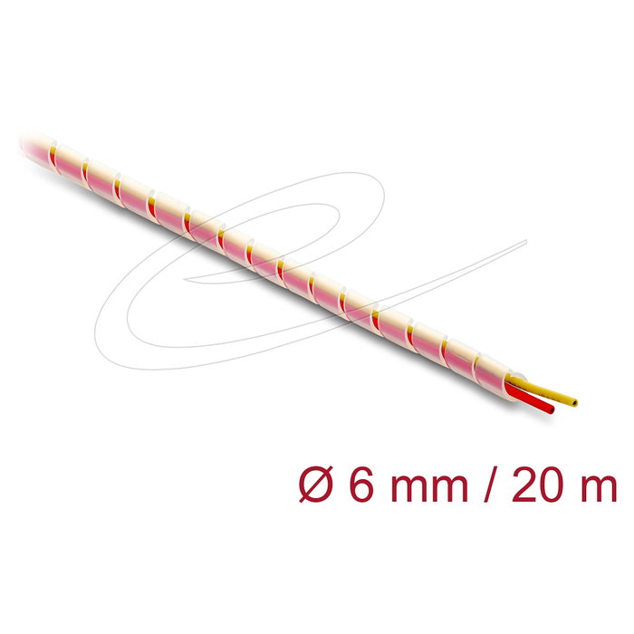 DeLOCK 19013 Manguera espiral de silicona transparente de 6 mm y 20 m DeLOCK 19013 Manguera espiral de silicona transparente de 6 mm y 20 m