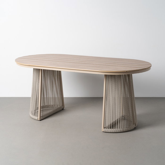 Mesa Comedor Polywood-Pe Ratán Exterior 180 X 90 X 76,50 cm